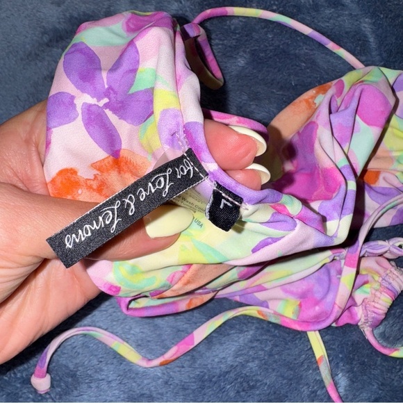 For Love and Lemons Cydney Bandeau Swim Top Large - Picture 5 of 6